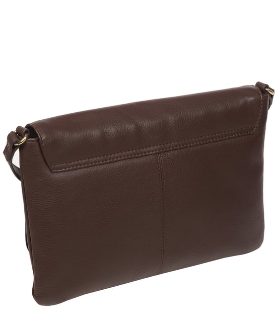 'Ruby' Hot Fudge Nappa Leather Cross Body Bag