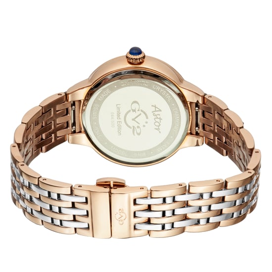 GV2 Astor Women's White Dial Stainless Steel Watch - Image 3