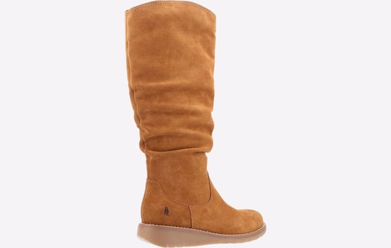 Hush Puppies Lucinda Wildleder Damen Stiefeletten In Tan - Image 3