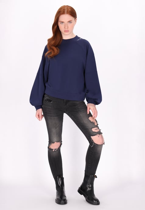 Dreimaster Sweatshirt Damen Marine - Image 2