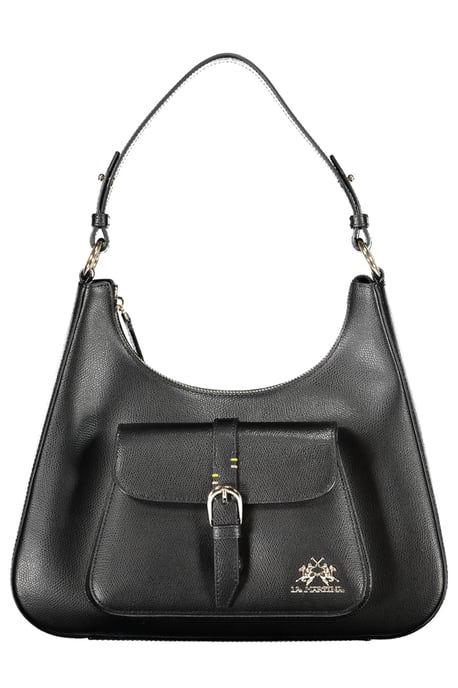 La Martina Damen Schwarz Leder Handtasche - Image 1