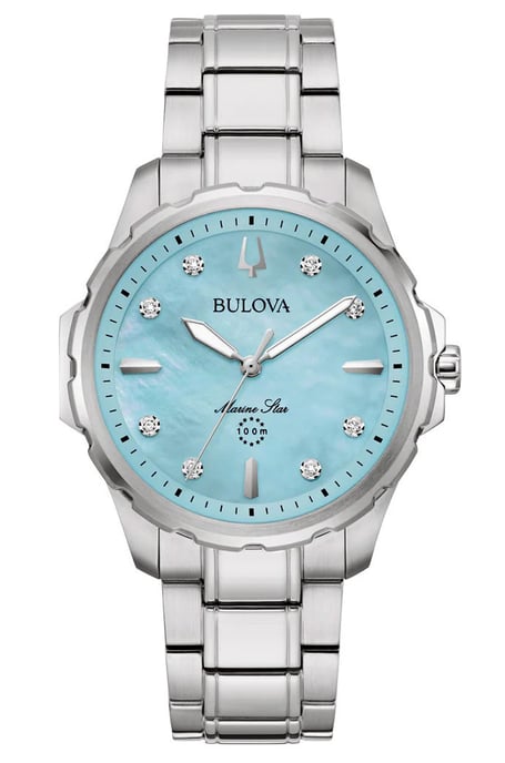 Bulova Marine Star Damen-Silberuhr 96P248 - Image 1