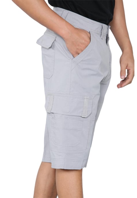 Schnell trocknende Herren-Cargo-Shorts mit mehreren Taschen in Grau - Image 4