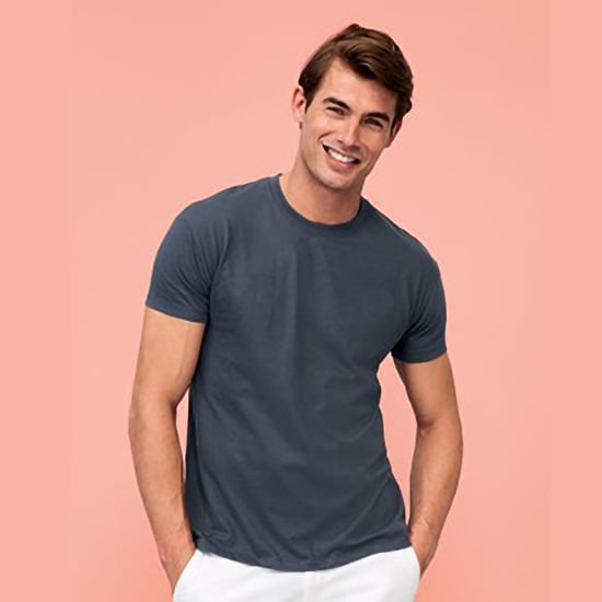 SOLS Herren Regent T-Shirt mit kurzen Ärmeln (Mausgrau) - Image 4