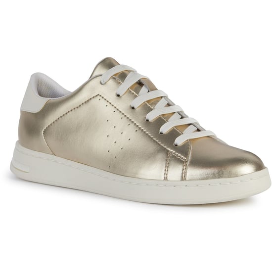 Geox D Jaysen B Leder Damen Hellgold/Optik Weiß Turnschuhe - Image 1