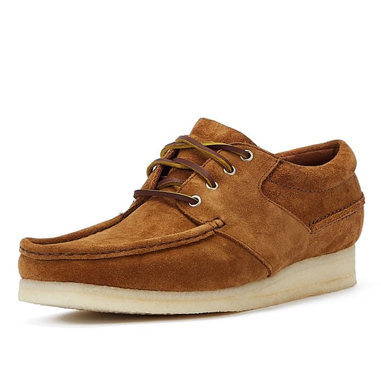 Clarks Originals Wallabee Boot Wildleder Herren Cola Schnürschuhe - Image 3