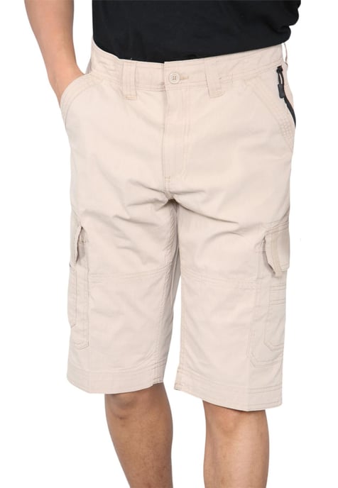 Schnell trocknende Herren-Cargo-Shorts mit mehreren Taschen in Sand - Image 4