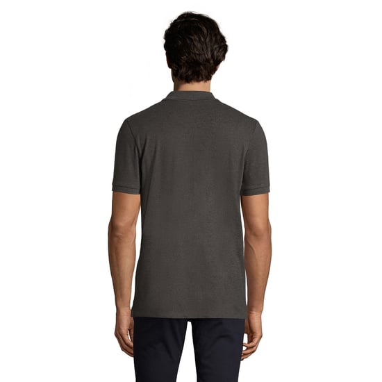 SOLS Herren Phoenix Kurzarm-Pique-Poloshirt (Charcoal Marl) - Image 3