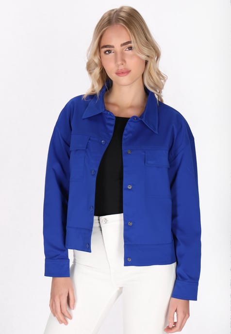 Schmuddelwedda Blouson Damen royalblau - Image 3
