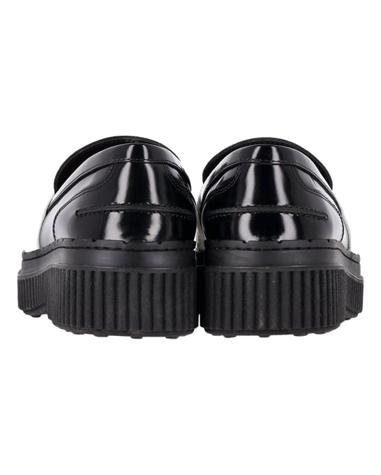 Tod's Plattform-Pennyloafer aus schwarzem Leder - Image 5