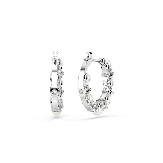 Swarovski 'Matrix Pearl' Damen-Ohrhänger aus Basismetall - Silber 5709256 - Image 4