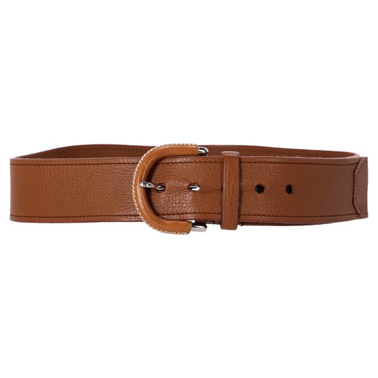 Prada Geprägter Gürtel aus braunem Leder - Image 1