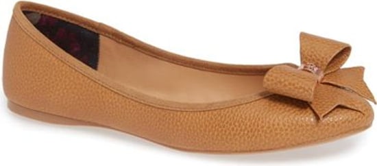 Ted Baker Sually Bow Ballet Pump in Tan