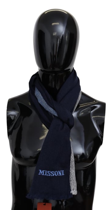 Echarpe unisexe en laine multicolore pour hommes Missoni - Image 1