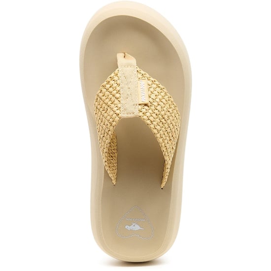 Rocket Dog Sandy Raffia Damen Natur Sandalen aus Textil - Image 5