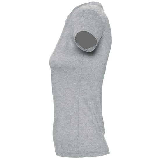 SOLS Womens/Ladies Imperial Heavy Short Sleeve T-Shirt (Grau meliert) - Image 3