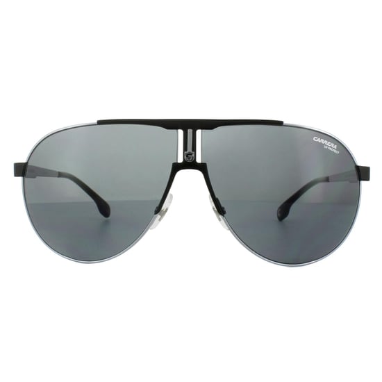 Carrera Aviator Unisex Ruthenium Matt Schwarz Grau Blau Sonnenbrille - Image 1
