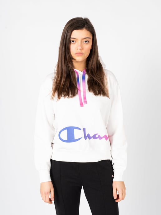 Champion Sweatshirt Hoodie Damen weiß - Image 3