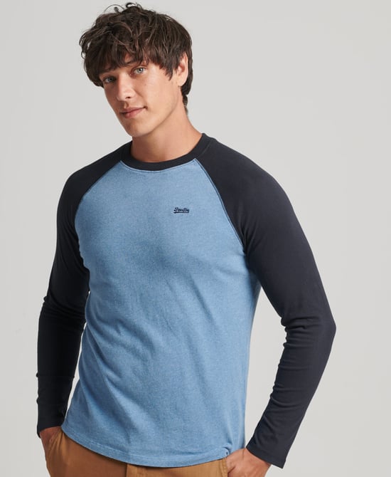 Superdry Organic Cotton Essential Long Sleeved Baseball Top