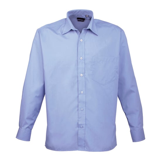 Premier - Hemd für Herren Langärmlig (Mittelblau) - Image 1