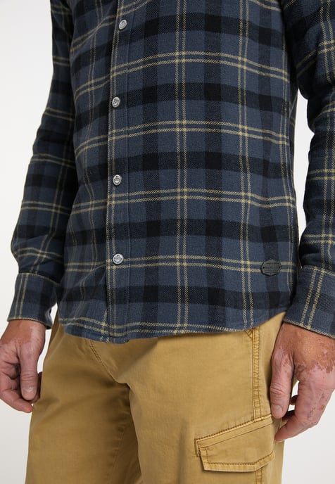 Dreimaster Hemd Herren Marine - Image 5