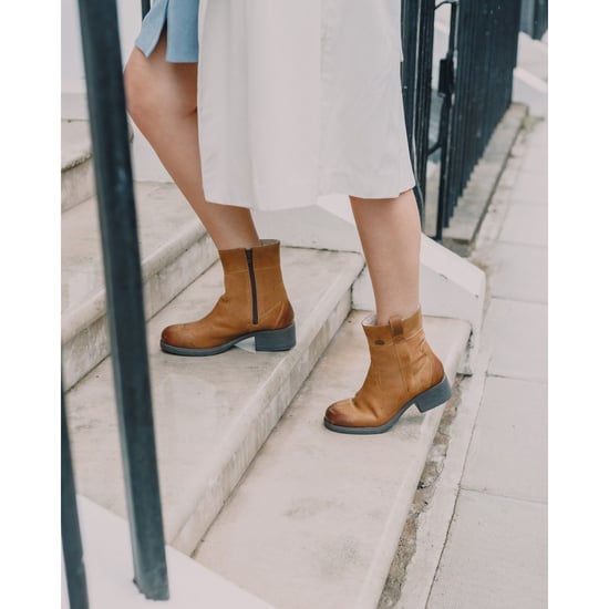 Hush Puppies Saskia Leder Damen Tan Stiefel - Image 5