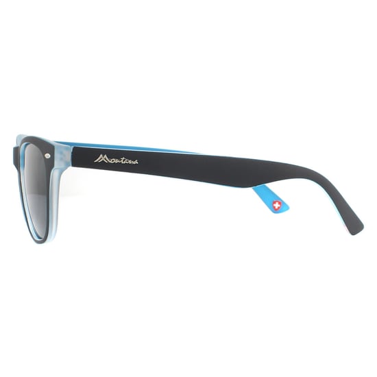 Montana Rectangle Unisex Matte Blue Light Blue Smoke Polarized Sonnenbrille - Image 3