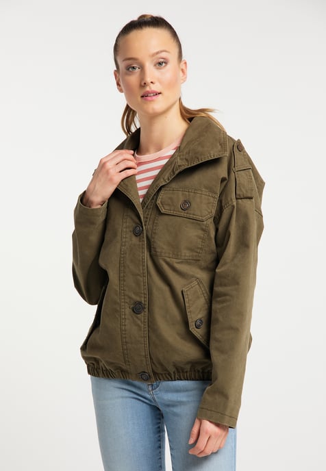 Dreimaster leichte Jacke Damen wüstengrün - Image 3