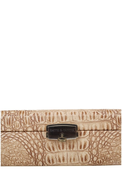 Embossed Leather Ladies Watch Box