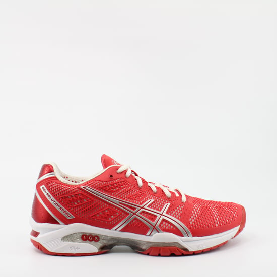 Asics Gel Solution Speed 2 Red Synthetic Womens Lace Up Trainers E450Y 2393