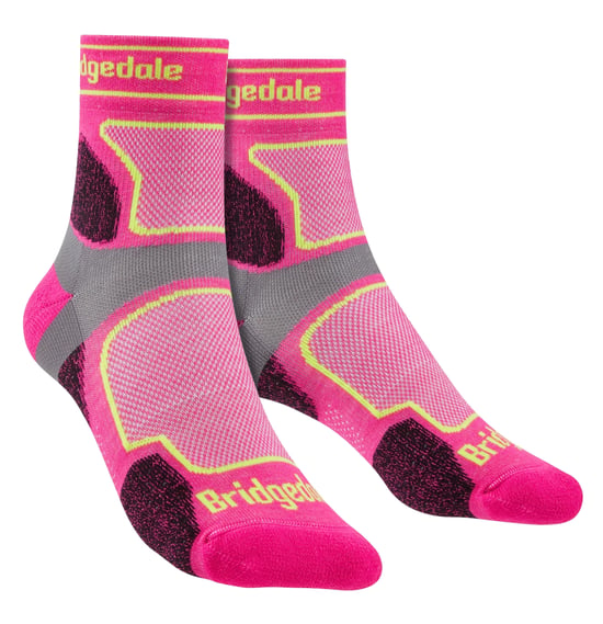 Bridgedale - Womens Running Ultralight Merino Socken - Pink - Image 1
