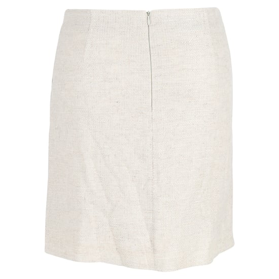 Emporio Armani Anzug Minirock aus crèmefarbener Leinen - Image 3
