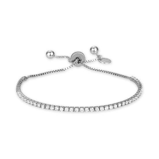 Luxenter 925 Sterling Silber Armband mit rhodinierten glänzenden Zirkonia - Kileh - Image 1