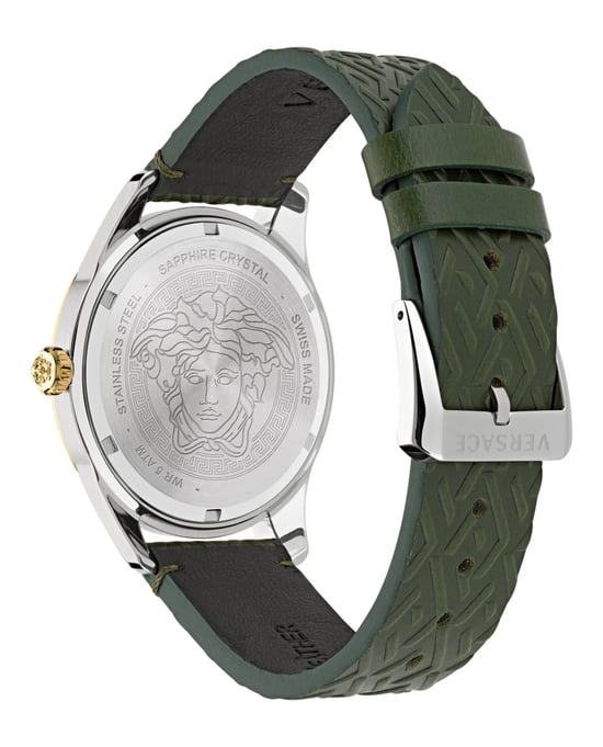 Versace Greca Time Gmt Men's Green Watch VE7C00223