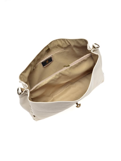 Anna Luchini SS22 AL 1766 Beige Cuir de vachette Sac - Image 4