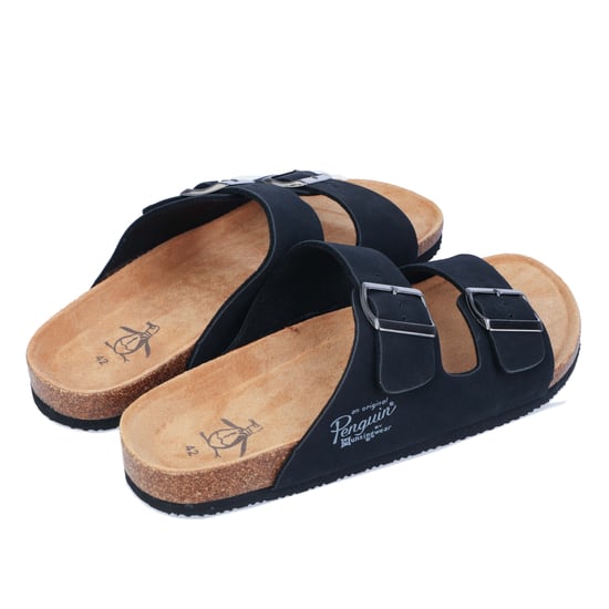 Sandales Port Buckle Original Penguin Pour Homme en Noir - Image 4