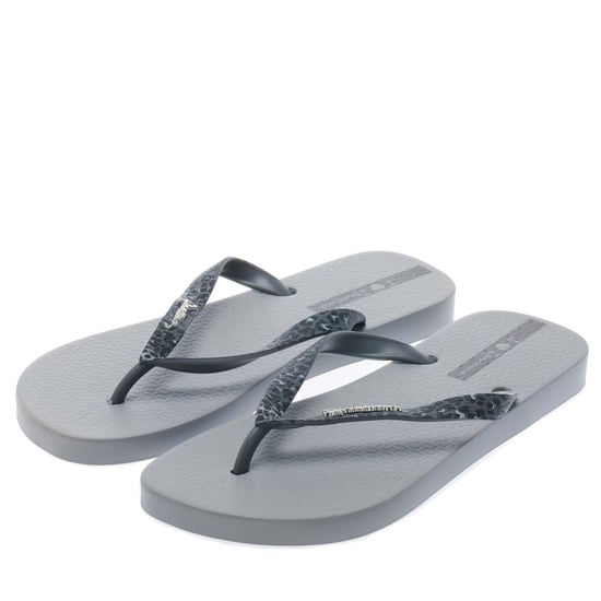 Women's Ipanema Duna Animal Flip Flops in Grey