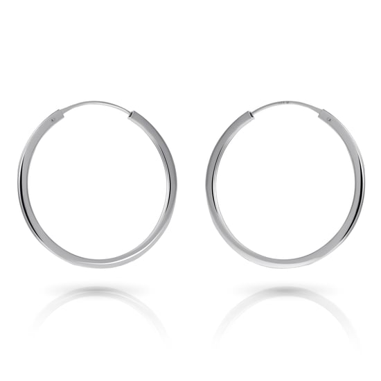 Orphelia 'Agata' Creolen für Damen aus 925er Sterlingsilber - Silber ZO-7552 - Image 1