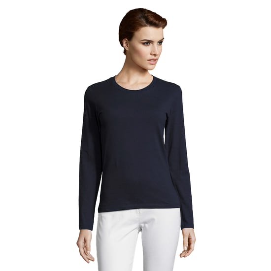 SOLS - "Imperial" T-Shirt für Damen Langärmlig (Dunkelblau) - Image 1