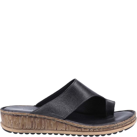 Hush Puppies Womens/Ladies Elissa Suede Sandals (Black/Cream)