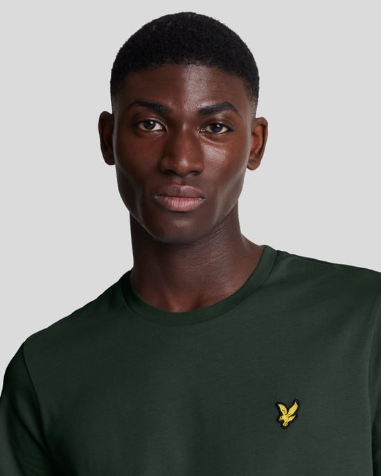Schlichtes T-Shirt für Herren in Grün - Image 4