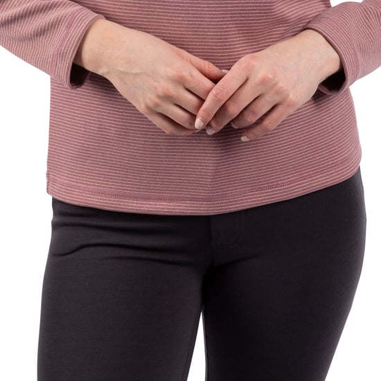 Trespass Womens/Ladies Olga Leather Fleece Top (Rose Blush Marl)
