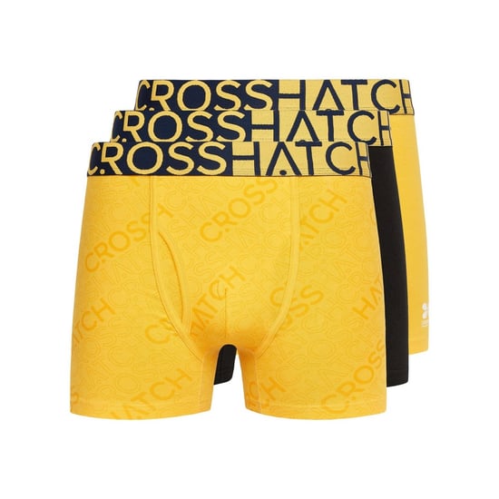 Crosshatch - "Typan" Boxershorts für Herren (3er-Pack) (Gelb) - Image 1