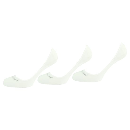Timberland 3-Pack Logo White Womens Boat Shoe Liner Socks A17N3 100