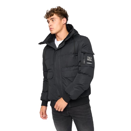 Crosshatch - "Milwaka" Bomberjacke für Herren (Schwarz) - Image 3