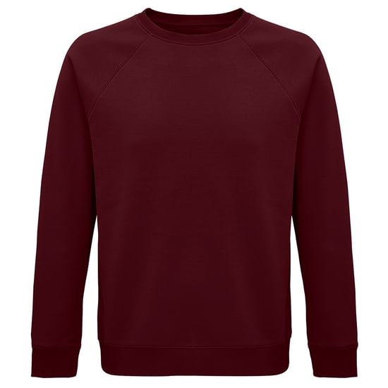 SOLS Unisex Erwachsene Space Organic Raglan Sweatshirt (Burgund) - Image 1