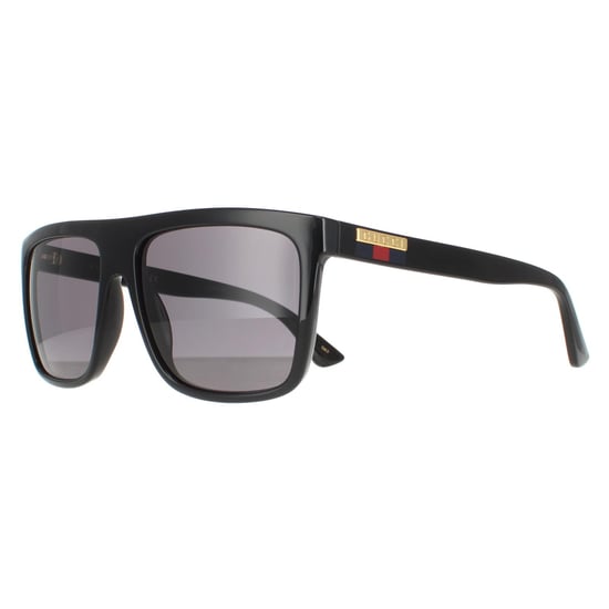 Gucci Square Mens Black Grey  GG0748S Sunglasses