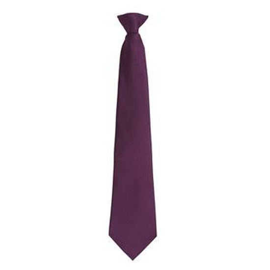 Premier Mens Fashion "Farben" Arbeit Clip auf Krawatte (lila) - Image 1