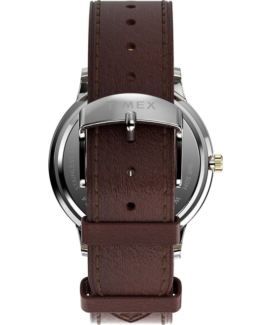 Timex Waterbury Classic Mondphasen Herrenarmbanduhr braun TW2W75600 - Image 3