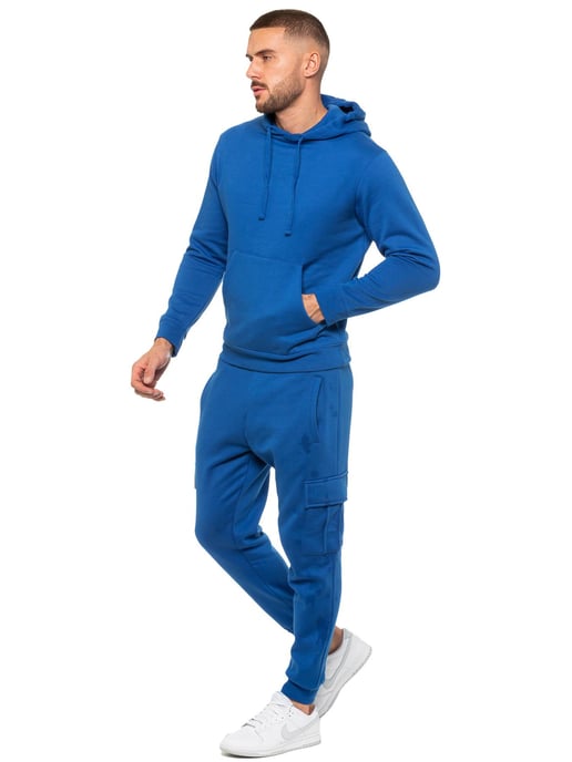 Enzo | Herren Pullover Hoodie Trainingsanzug Set - Blau - Image 2